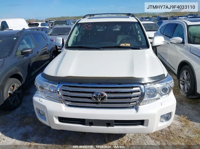 2015 Toyota Land Cruiser VIN: JTMHY7AJ9F4033110 Lot: 40493118