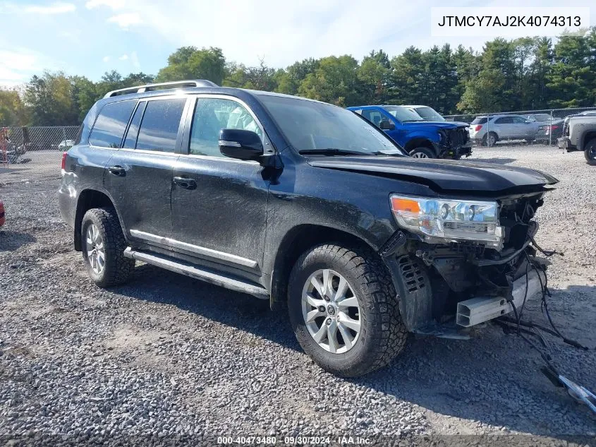 JTMCY7AJ2K4074313 2019 Toyota Land Cruiser V8