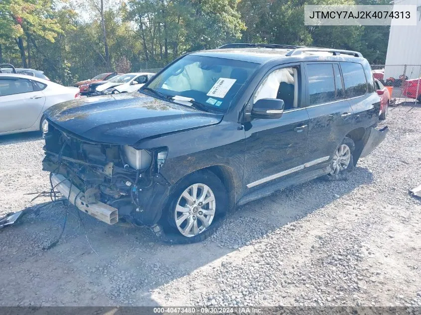 2019 Toyota Land Cruiser V8 VIN: JTMCY7AJ2K4074313 Lot: 40473480