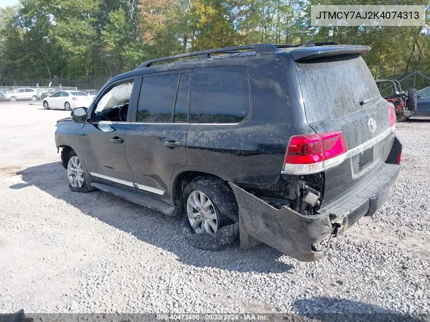 2019 Toyota Land Cruiser V8 VIN: JTMCY7AJ2K4074313 Lot: 40473480