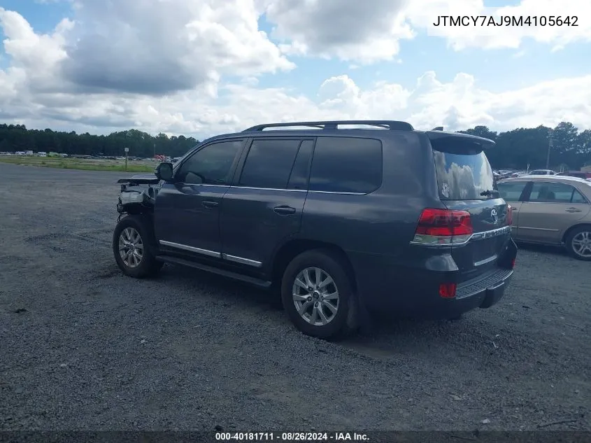 2021 Toyota Land Cruiser VIN: JTMCY7AJ9M4105642 Lot: 40181711