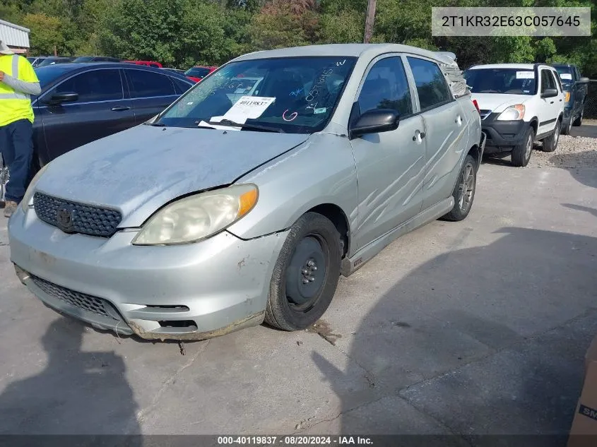 2T1KR32E63C057645 2003 Toyota Matrix Standard