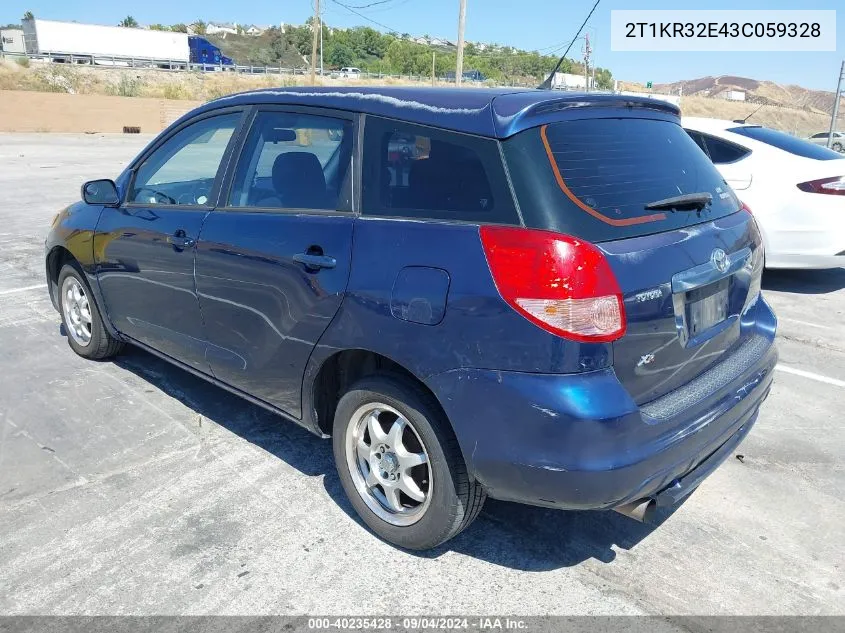 2T1KR32E43C059328 2003 Toyota Matrix Xr