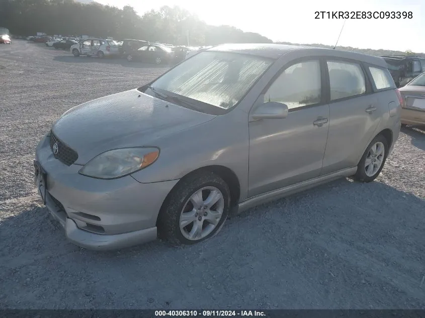 2T1KR32E83C093398 2003 Toyota Matrix Xr