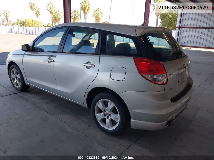 2003 Toyota Matrix Xr VIN: 2T1KR32E13C060629 Lot: 40322960