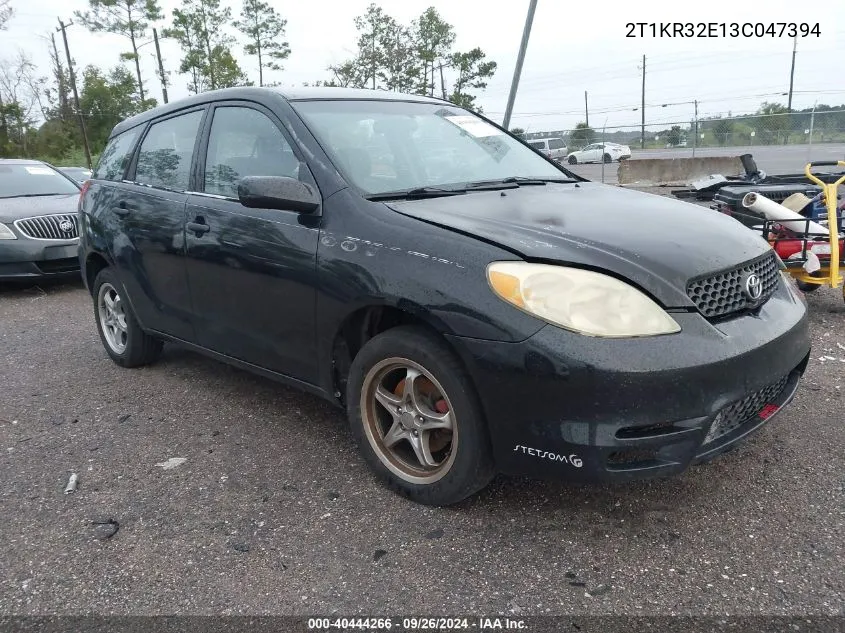 2003 Toyota Matrix Standard VIN: 2T1KR32E13C047394 Lot: 40444266