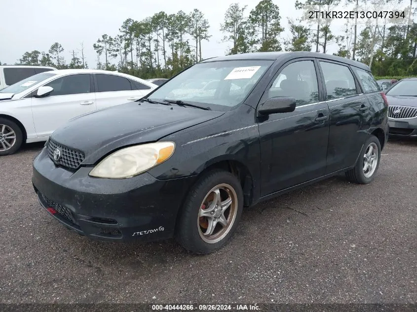 2003 Toyota Matrix Standard VIN: 2T1KR32E13C047394 Lot: 40444266