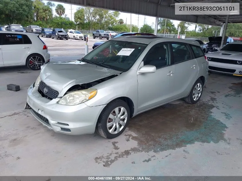 2T1KR38E93C061101 2003 Toyota Matrix Xr