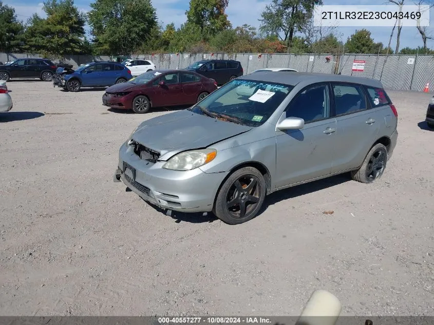 2003 Toyota Matrix Xr VIN: 2T1LR32E23C043469 Lot: 40557277