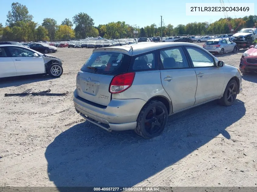 2003 Toyota Matrix Xr VIN: 2T1LR32E23C043469 Lot: 40557277