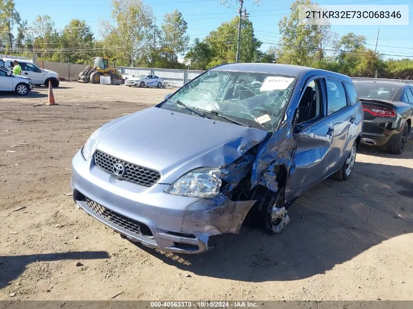 2003 Toyota Matrix Standard VIN: 2T1KR32E73C068346 Lot: 40563378