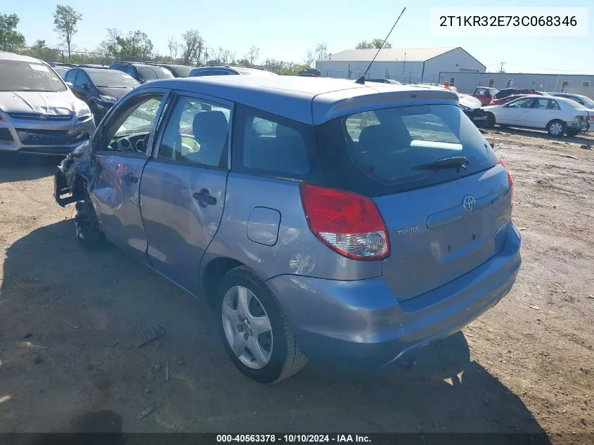 2003 Toyota Matrix Standard VIN: 2T1KR32E73C068346 Lot: 40563378