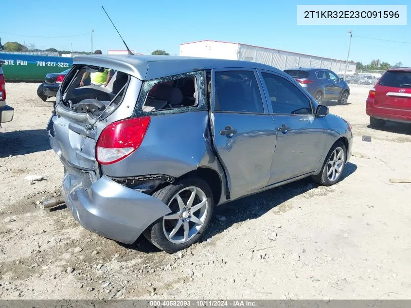 2003 Toyota Matrix Standard/Std VIN: 2T1KR32E23C091596 Lot: 40582093