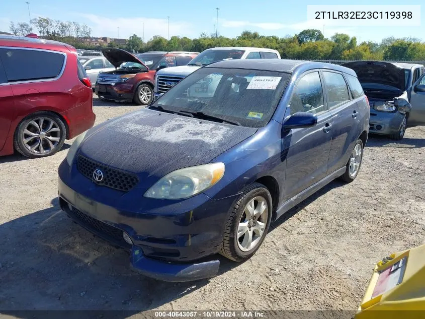 2T1LR32E23C119398 2003 Toyota Matrix Xr