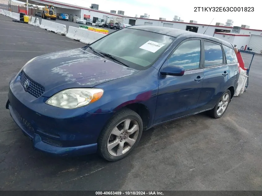 2T1KY32E63C001823 2003 Toyota Matrix Xrs