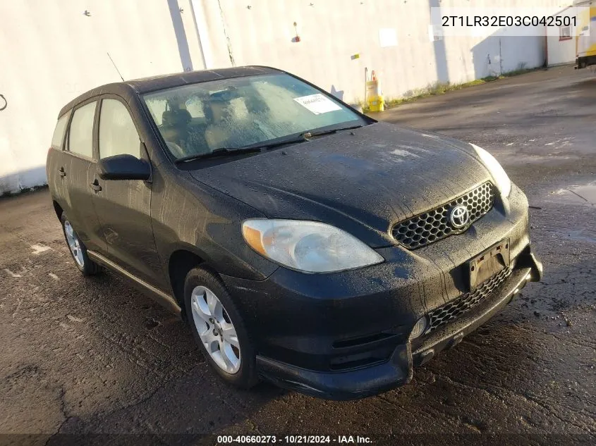 2T1LR32E03C042501 2003 Toyota Matrix Xr