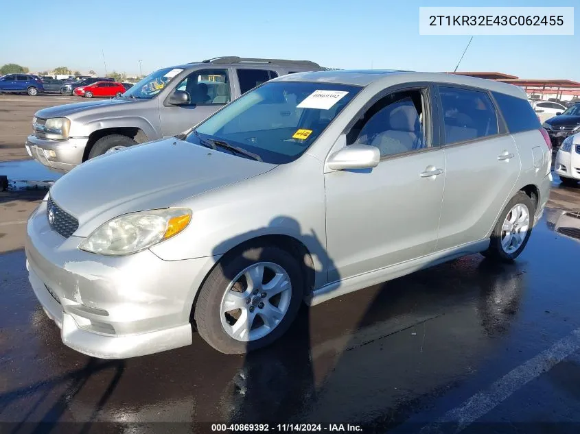 2T1KR32E43C062455 2003 Toyota Matrix Xr