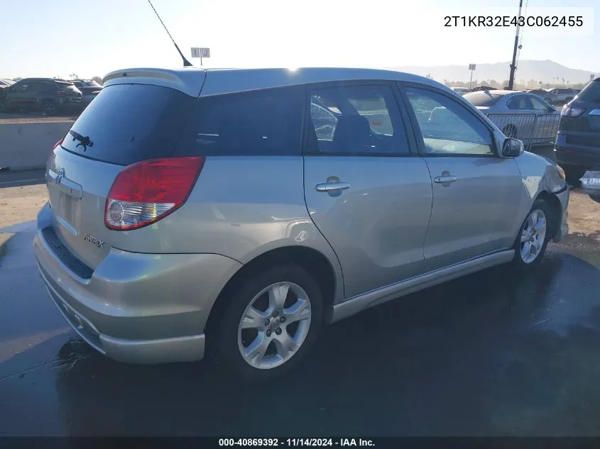 2T1KR32E43C062455 2003 Toyota Matrix Xr