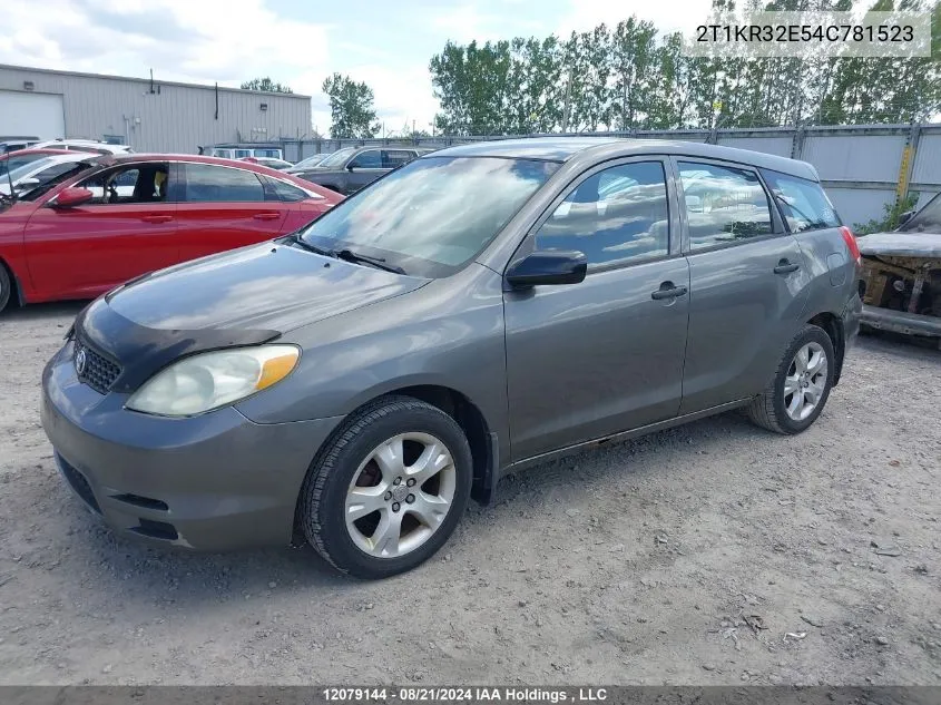 2T1KR32E54C781523 2004 Toyota Matrix Xr