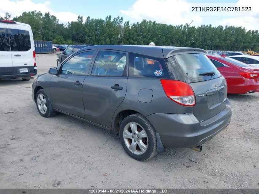 2T1KR32E54C781523 2004 Toyota Matrix Xr