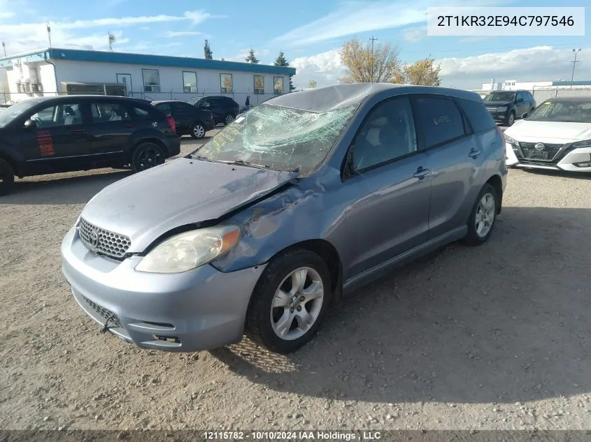 2004 Toyota Corolla Matrix Xr VIN: 2T1KR32E94C797546 Lot: 12115782