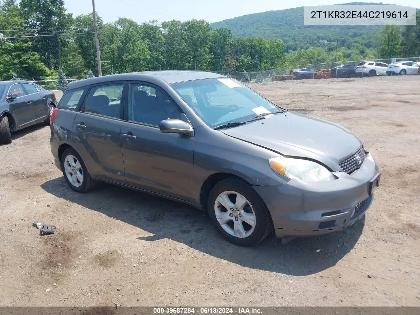 2004 Toyota Matrix Xr VIN: 2T1KR32E44C219614 Lot: 39687284