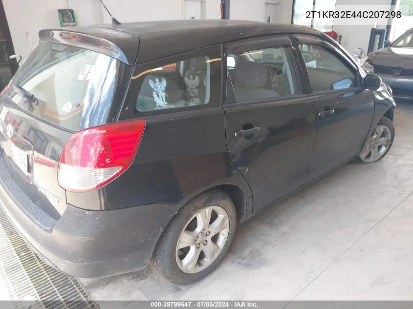 2004 Toyota Matrix Xr VIN: 2T1KR32E44C207298 Lot: 40333656