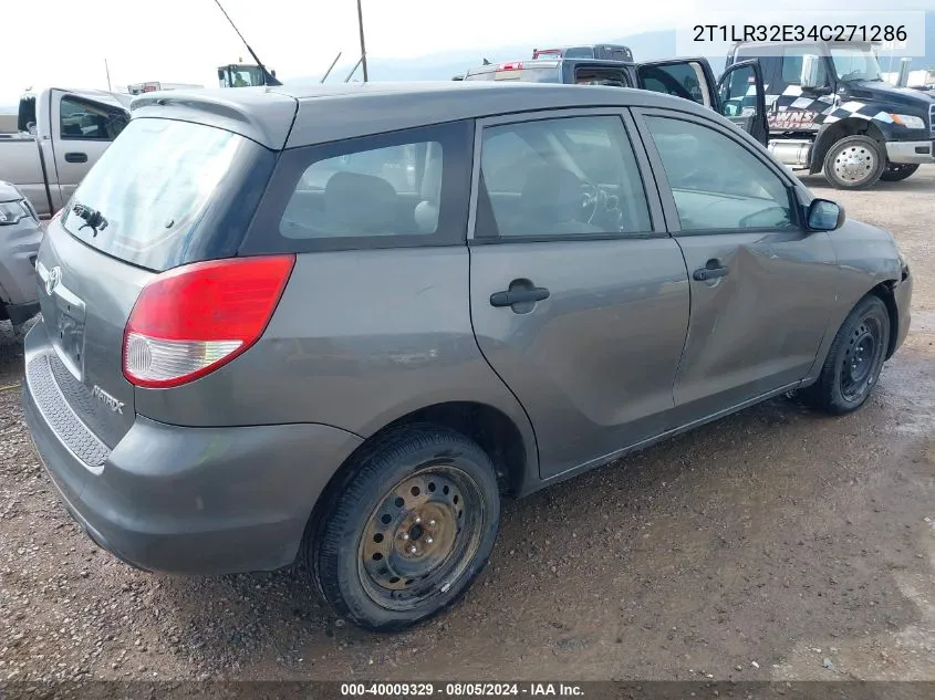 2004 Toyota Matrix Standard VIN: 2T1LR32E34C271286 Lot: 40009329