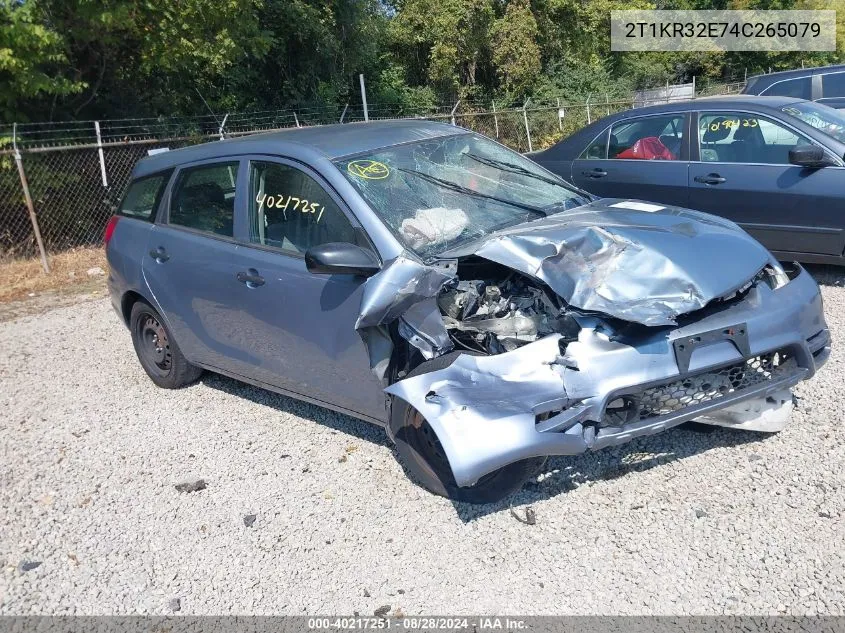 2004 Toyota Matrix Standard VIN: 2T1KR32E74C265079 Lot: 40217251