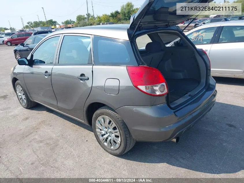 2T1KR32E84C211175 2004 Toyota Matrix Standard