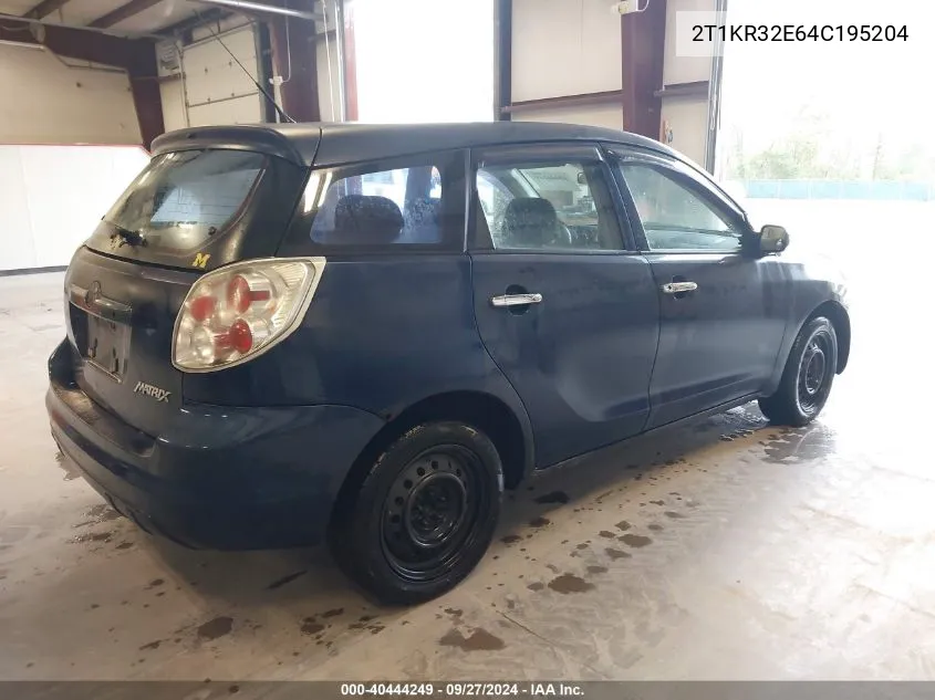 2T1KR32E64C195204 2004 Toyota Matrix Standard