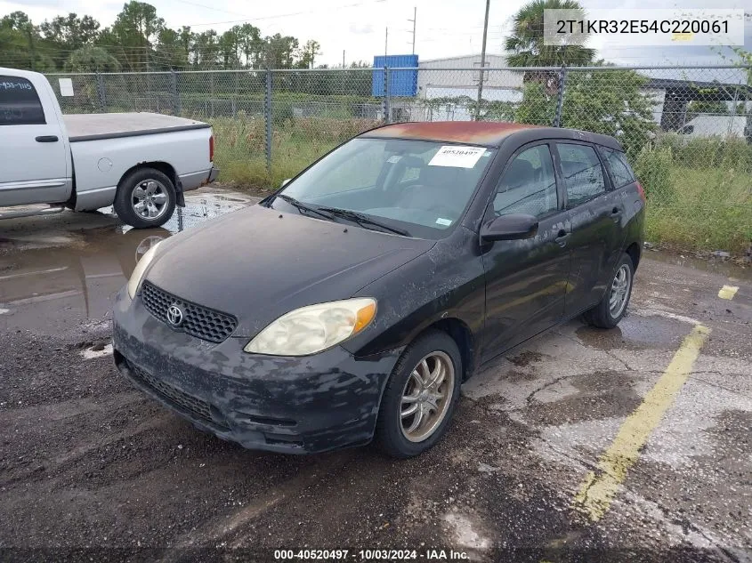 2004 Toyota Matrix Standard VIN: 2T1KR32E54C220061 Lot: 40520497