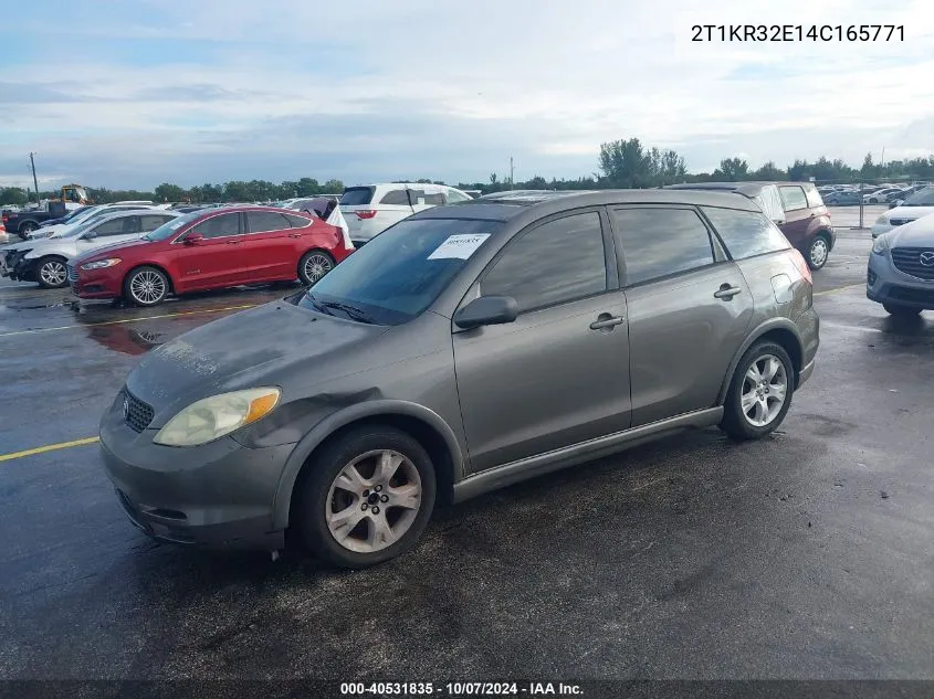 2004 Toyota Matrix Xr VIN: 2T1KR32E14C165771 Lot: 40531835