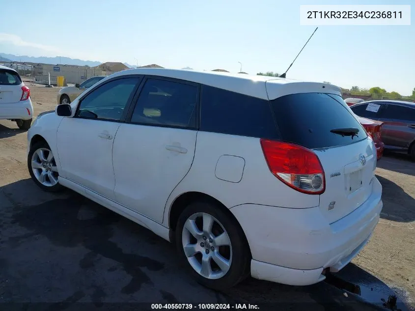 2004 Toyota Matrix Xr VIN: 2T1KR32E34C236811 Lot: 40550739