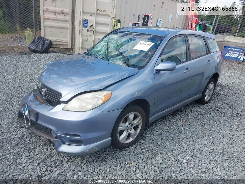 2004 Toyota Matrix Xr VIN: 2T1LR32EX4C165868 Lot: 40553289