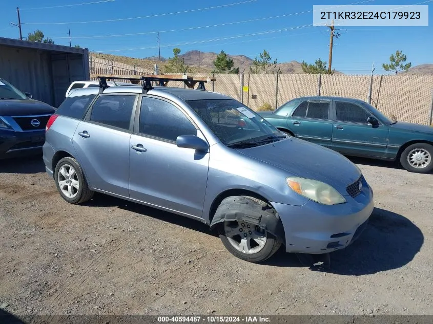 2004 Toyota Matrix Xr VIN: 2T1KR32E24C179923 Lot: 40594487