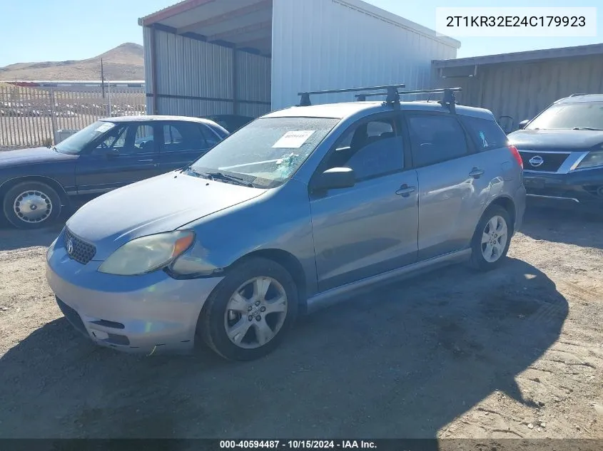 2004 Toyota Matrix Xr VIN: 2T1KR32E24C179923 Lot: 40594487