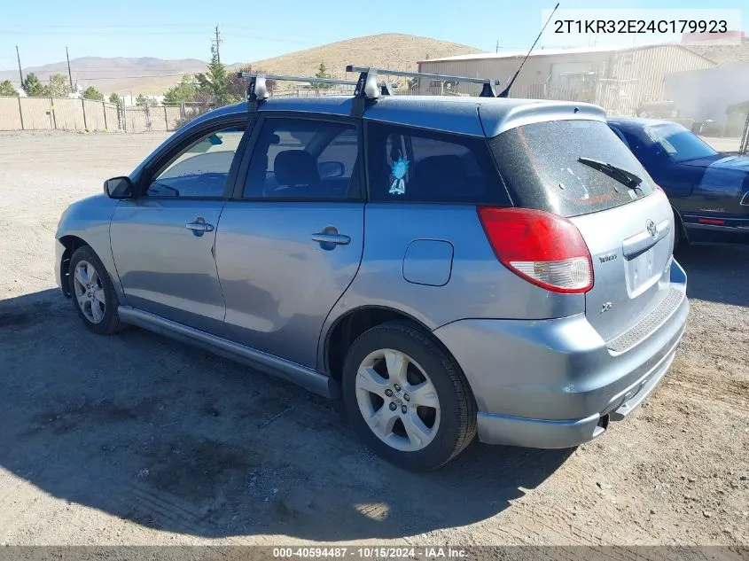 2004 Toyota Matrix Xr VIN: 2T1KR32E24C179923 Lot: 40594487