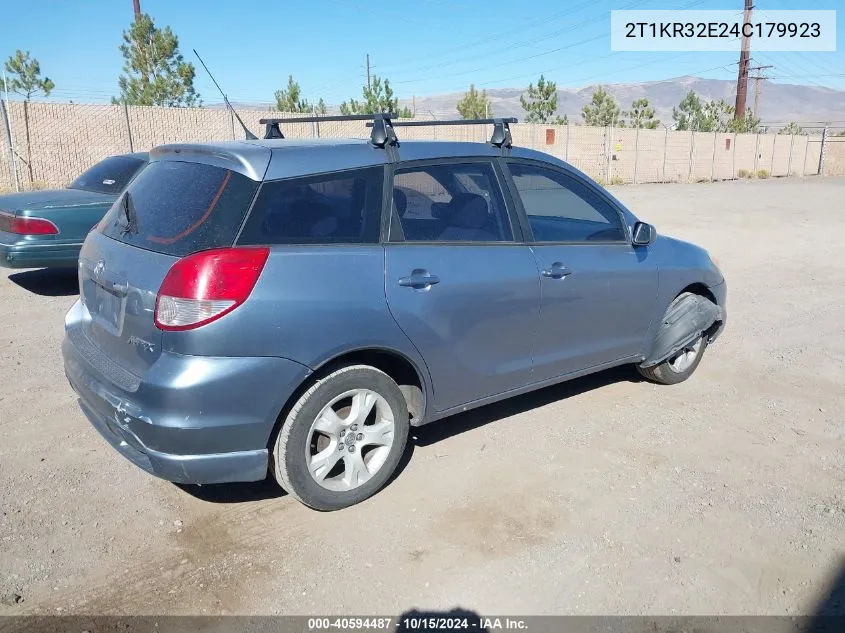 2004 Toyota Matrix Xr VIN: 2T1KR32E24C179923 Lot: 40594487