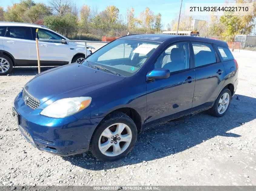 2004 Toyota Matrix Xr VIN: 2T1LR32E44C221710 Lot: 40603537