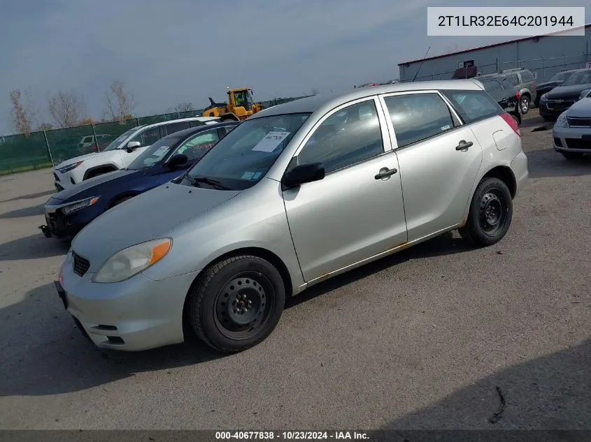 2004 Toyota Matrix Standard VIN: 2T1LR32E64C201944 Lot: 40677838