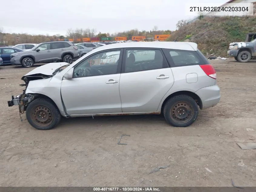 2004 Toyota Matrix Xr VIN: 2T1LR32E24C203304 Lot: 40716777