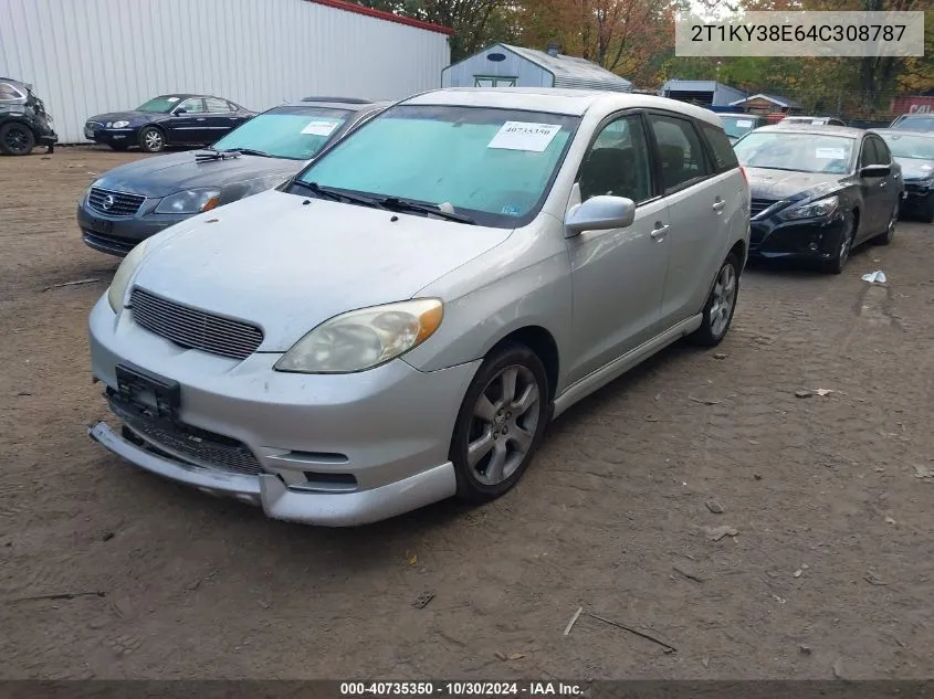 2004 Toyota Matrix Xrs VIN: 2T1KY38E64C308787 Lot: 40735350