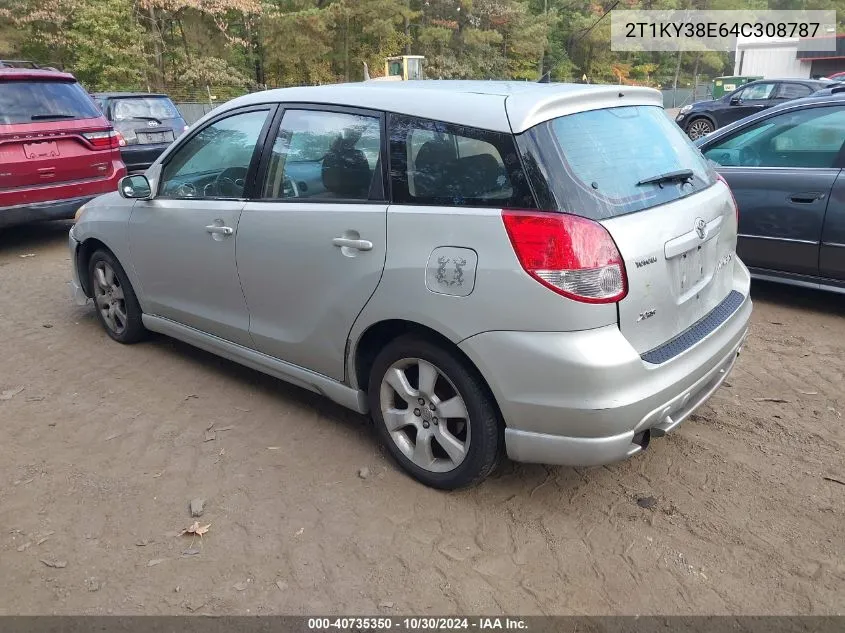 2004 Toyota Matrix Xrs VIN: 2T1KY38E64C308787 Lot: 40735350