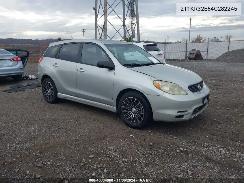 2004 Toyota Matrix Xr VIN: 2T1KR32E64C282245 Lot: 40804068