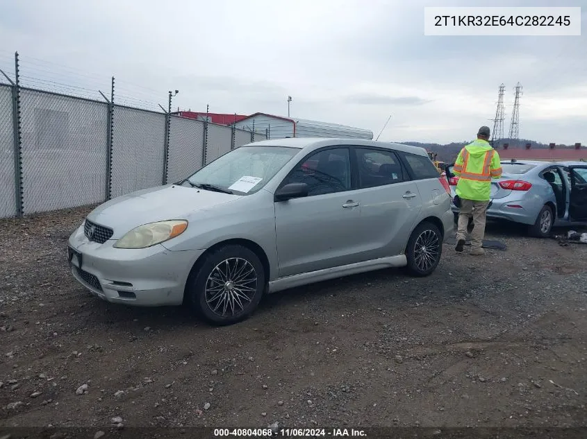 2004 Toyota Matrix Xr VIN: 2T1KR32E64C282245 Lot: 40804068