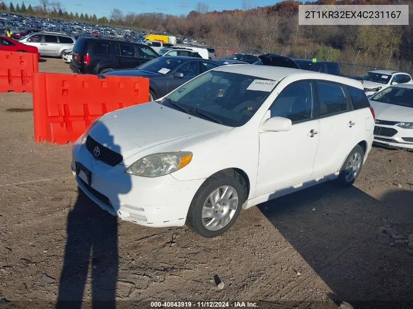 2T1KR32EX4C231167 2004 Toyota Matrix Xr