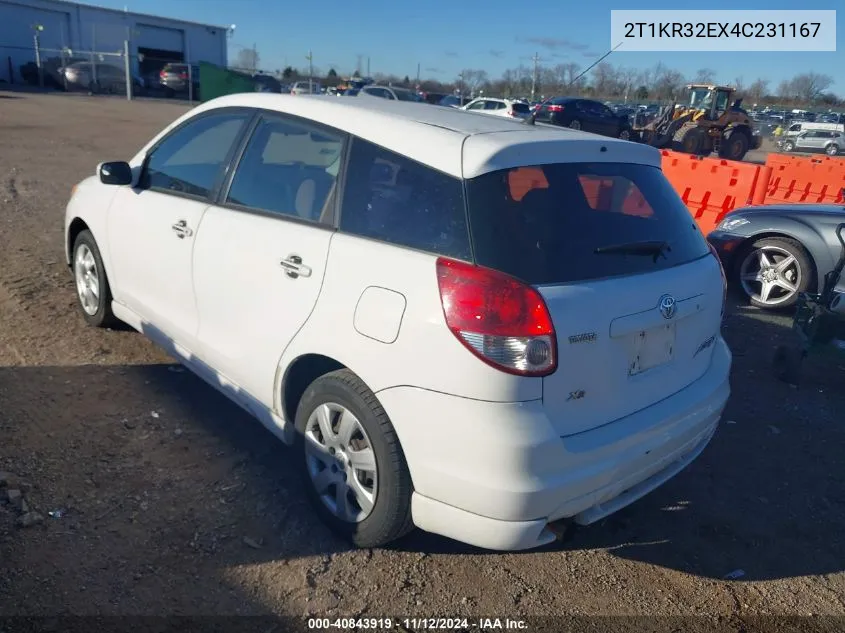 2T1KR32EX4C231167 2004 Toyota Matrix Xr