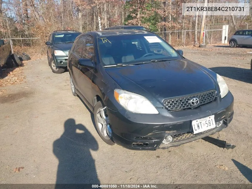 2004 Toyota Matrix Xr VIN: 2T1KR38E84C210731 Lot: 40881050