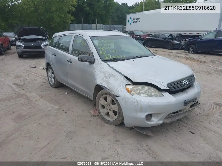 2005 Toyota Matrix Wagon VIN: 2T1KR32E85C918620 Lot: 12073053